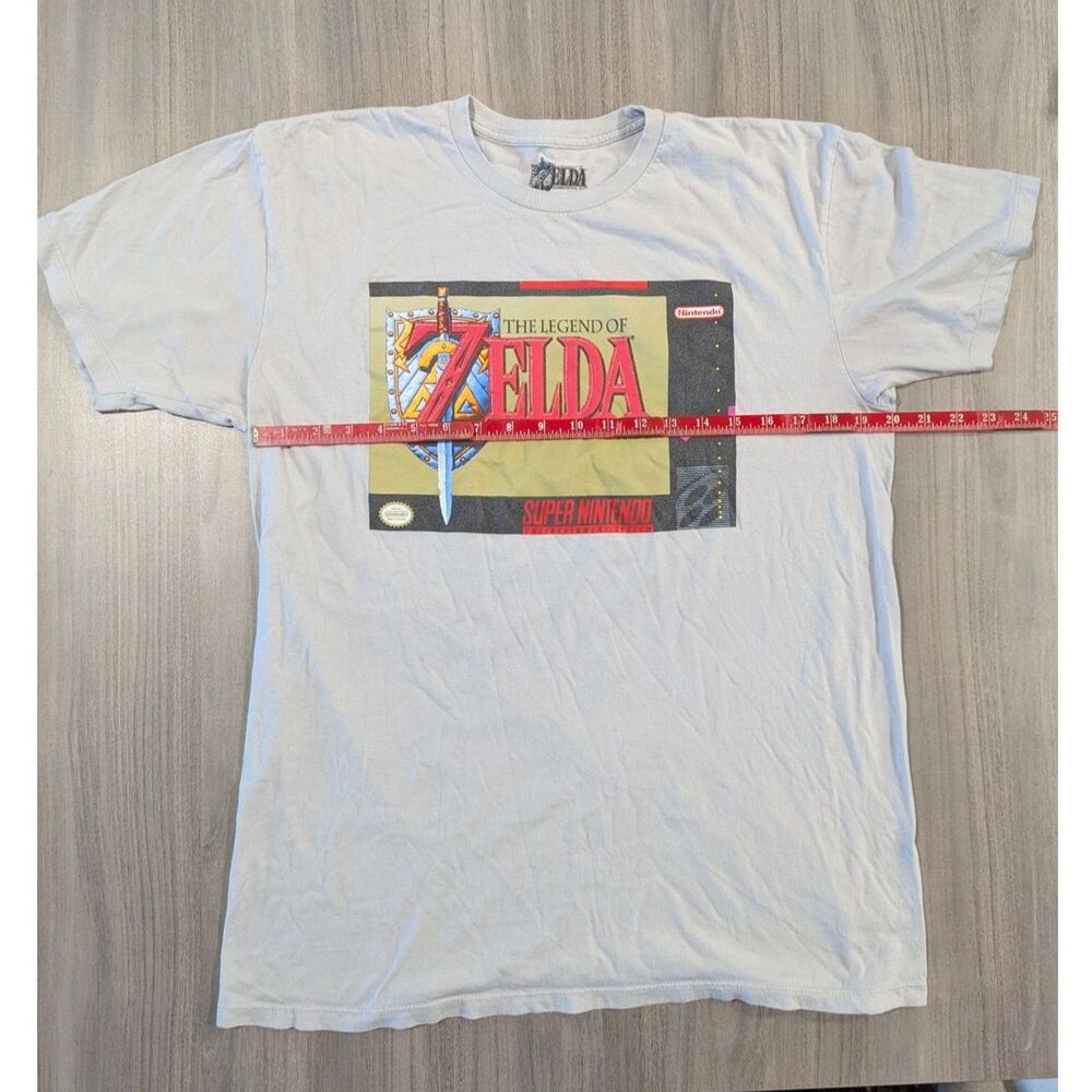 Official Legend of Zelda White Graphic T-Shirt Short Sleeve Logo Print Size L - Picture 2 of 4